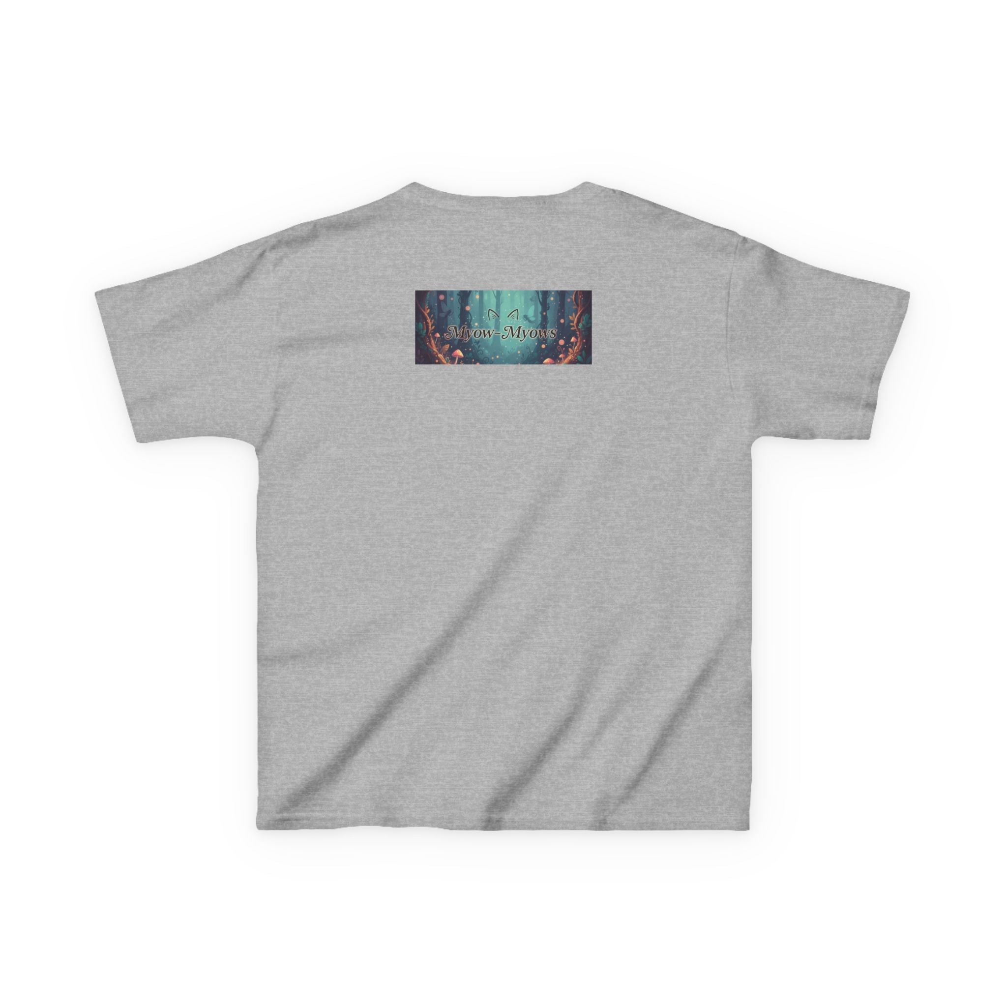 Whimsical Cat Tee for Kids, Fun Animal Shirt, Birthday Gift, Playful Kids Apparel, Pet Lover Tee