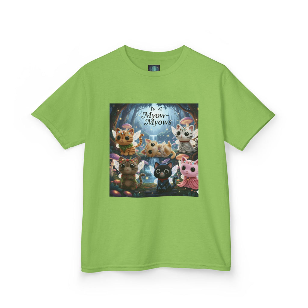 Whimsical Cat Tee for Kids, Fun Animal Shirt, Birthday Gift, Playful Kids Apparel, Pet Lover Tee