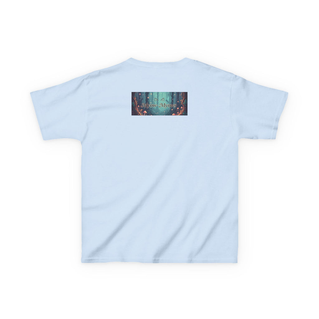 Whimsical Cat Tee for Kids, Fun Animal Shirt, Birthday Gift, Playful Kids Apparel, Pet Lover Tee