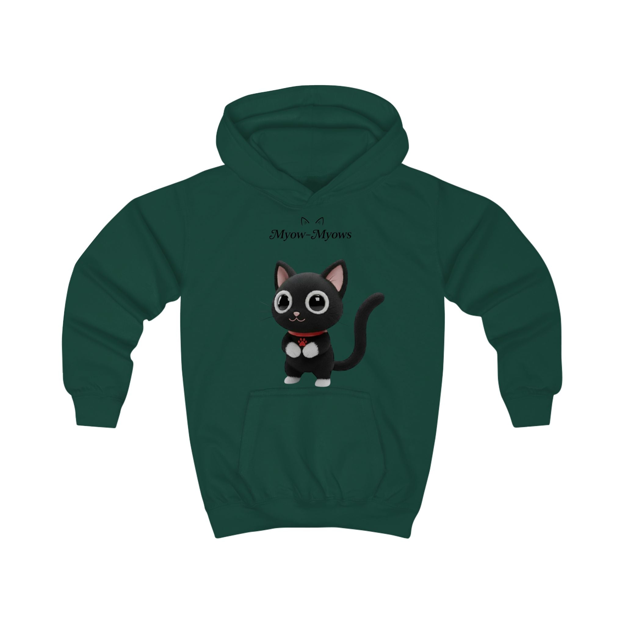 Cute Cat Myow-Myows Kids Hoodie, Adorable Animal Sweater, Fun Gift for Cat Lovers, Cozy Winter Wear, Birthday Gift, Everyday Casual