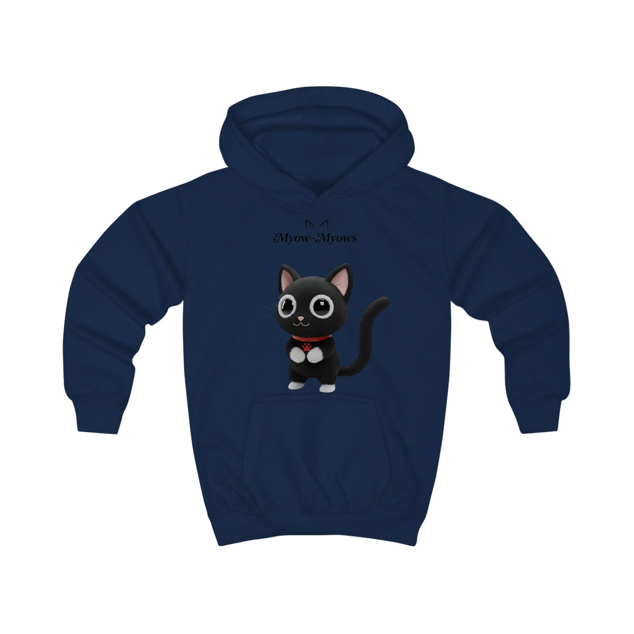 Cute Cat Myow-Myows Kids Hoodie, Adorable Animal Sweater, Fun Gift for Cat Lovers, Cozy Winter Wear, Birthday Gift, Everyday Casual