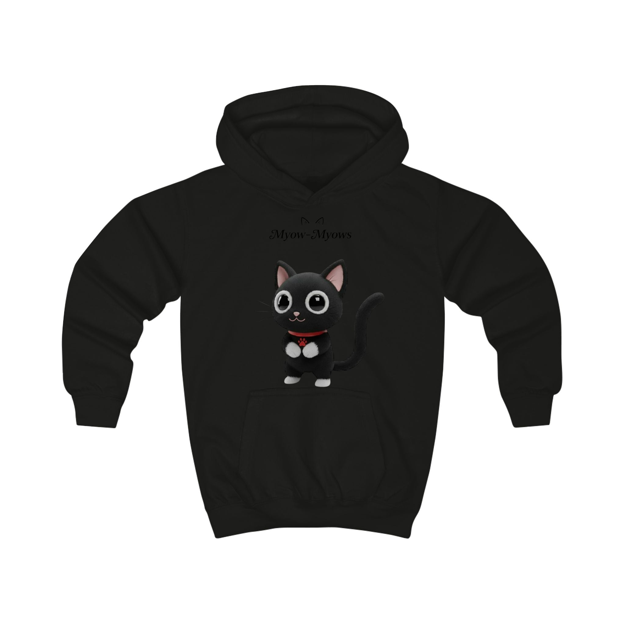 Cute Cat Myow-Myows Kids Hoodie, Adorable Animal Sweater, Fun Gift for Cat Lovers, Cozy Winter Wear, Birthday Gift, Everyday Casual