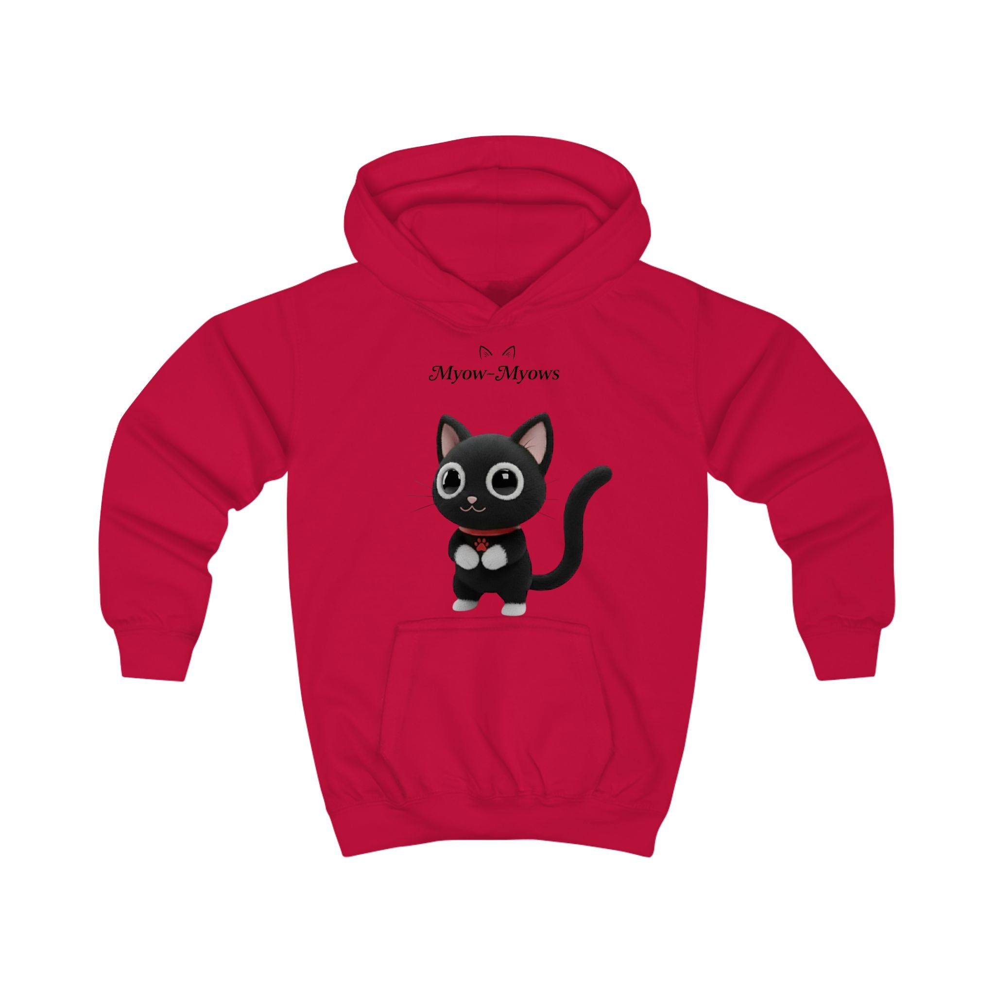 Cute Cat Myow-Myows Kids Hoodie, Adorable Animal Sweater, Fun Gift for Cat Lovers, Cozy Winter Wear, Birthday Gift, Everyday Casual