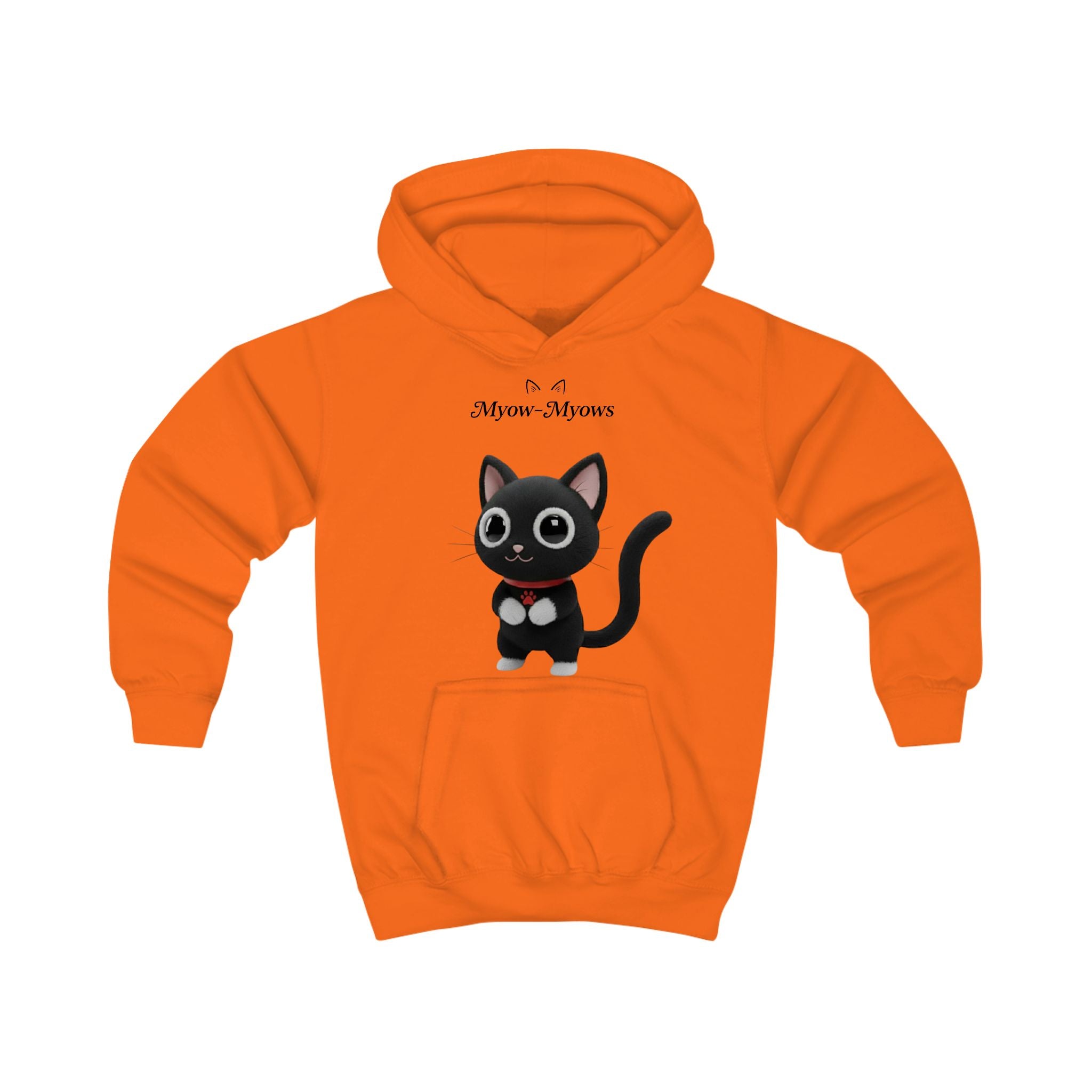 Cute Cat Myow-Myows Kids Hoodie, Adorable Animal Sweater, Fun Gift for Cat Lovers, Cozy Winter Wear, Birthday Gift, Everyday Casual