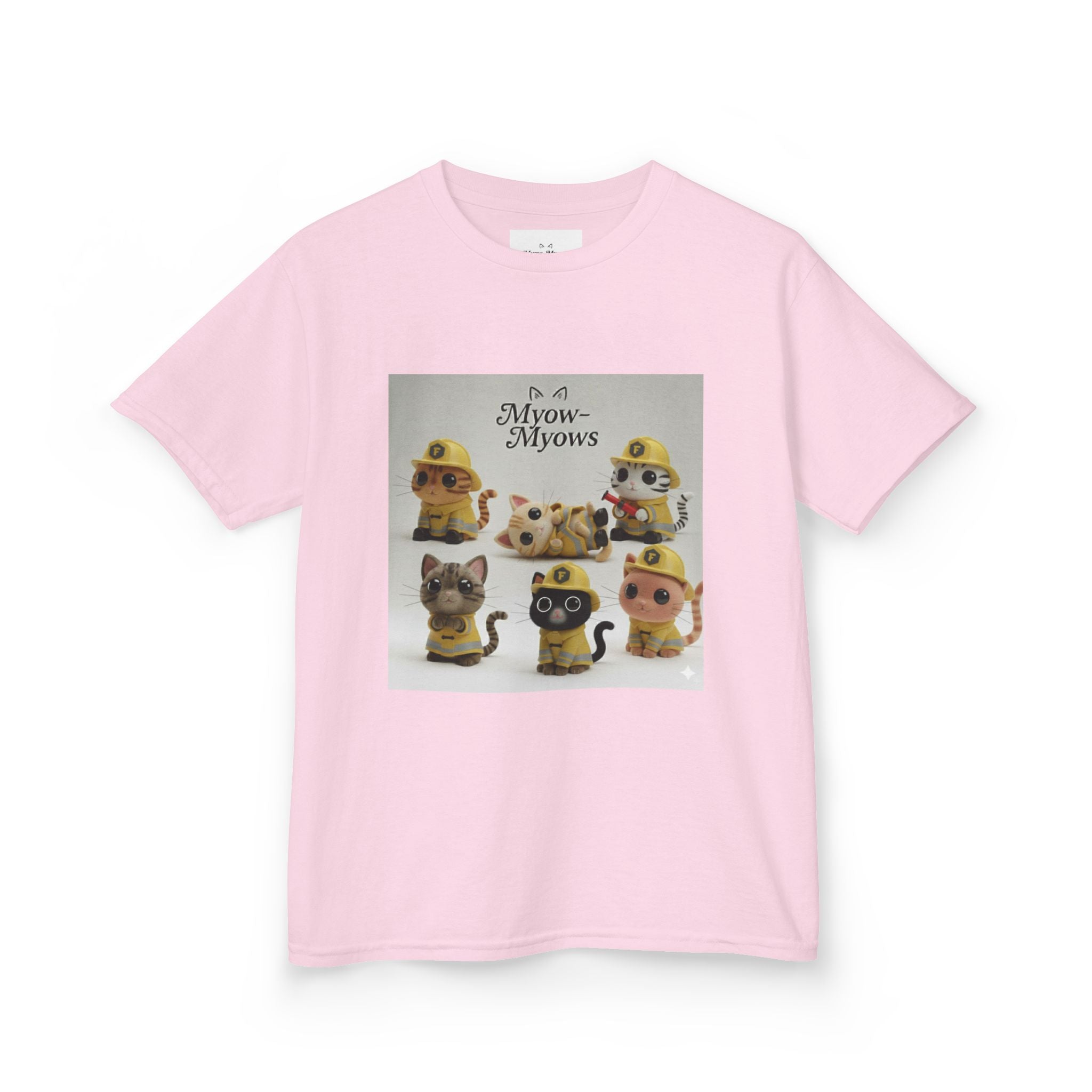 Whimsical Cat Tee for Kids, Fun Animal Shirt, Birthday Gift, Playful Kids Apparel, Pet Lover Tee