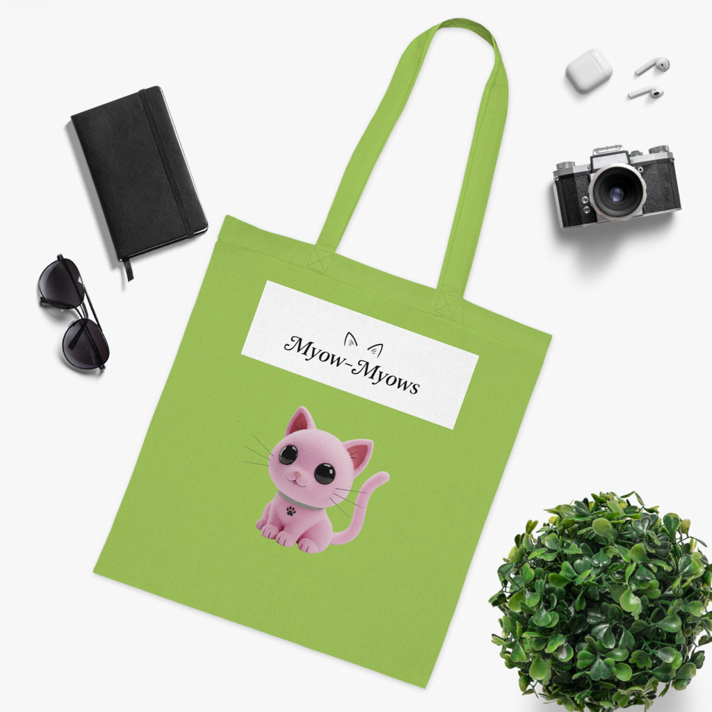 Cute Cat Graphic Cotton Tote Bag | Eco-Friendly Animal Lover Gift, Reusable Shopping Bag, Stylish Grocery Tote, Pet Owner Accessory