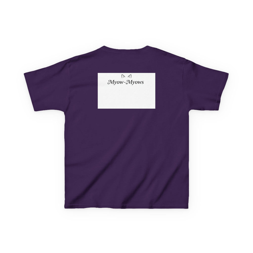 Whimsical Cat Tee for Kids, Fun Animal Shirt, Birthday Gift, Playful Kids Apparel, Pet Lover Tee