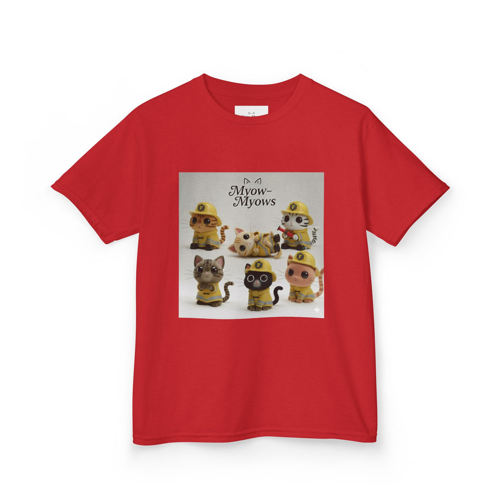 Whimsical Cat Tee for Kids, Fun Animal Shirt, Birthday Gift, Playful Kids Apparel, Pet Lover Tee