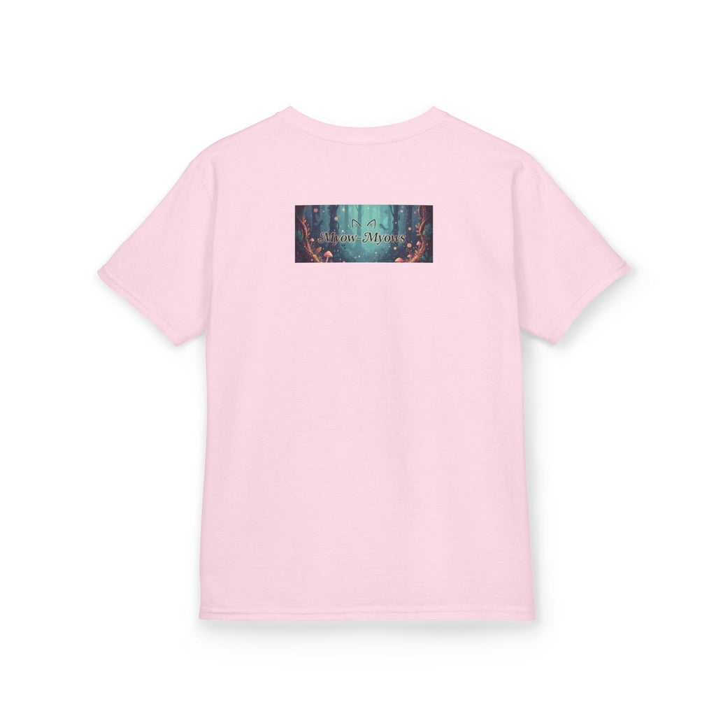 Whimsical Cat Tee for Kids, Fun Animal Shirt, Birthday Gift, Playful Kids Apparel, Pet Lover Tee