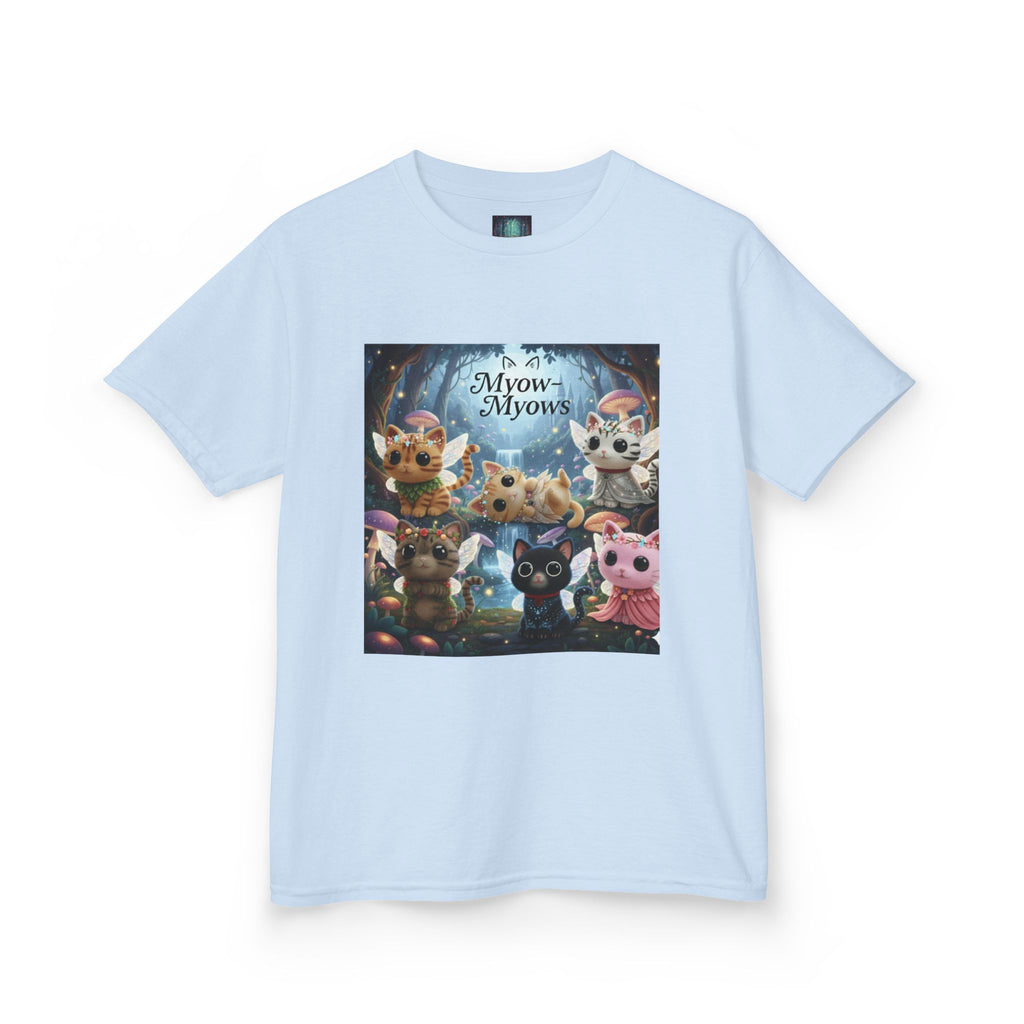 Whimsical Cat Tee for Kids, Fun Animal Shirt, Birthday Gift, Playful Kids Apparel, Pet Lover Tee