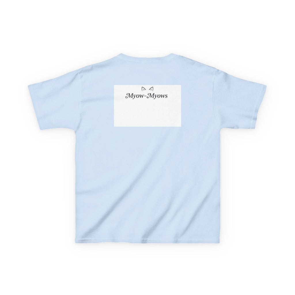 Whimsical Cat Tee for Kids, Fun Animal Shirt, Birthday Gift, Playful Kids Apparel, Pet Lover Tee