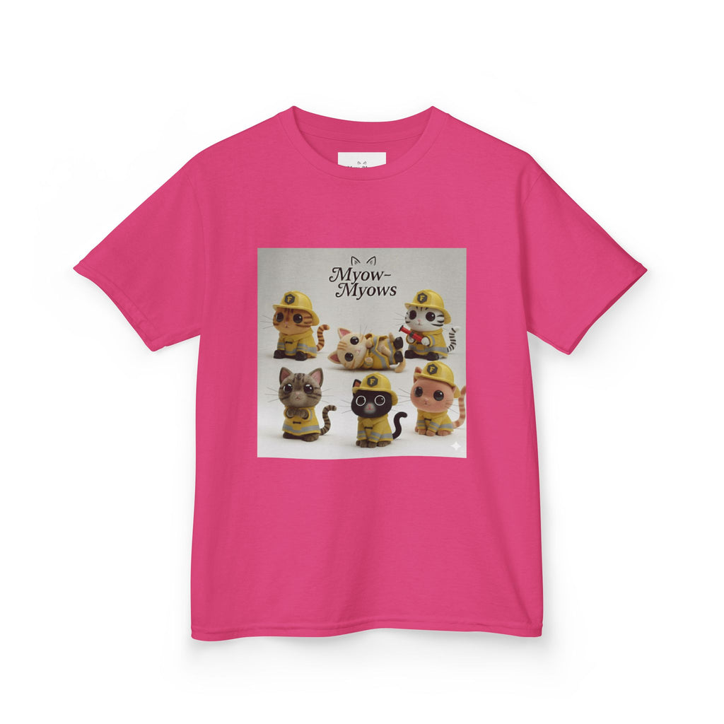 Whimsical Cat Tee for Kids, Fun Animal Shirt, Birthday Gift, Playful Kids Apparel, Pet Lover Tee