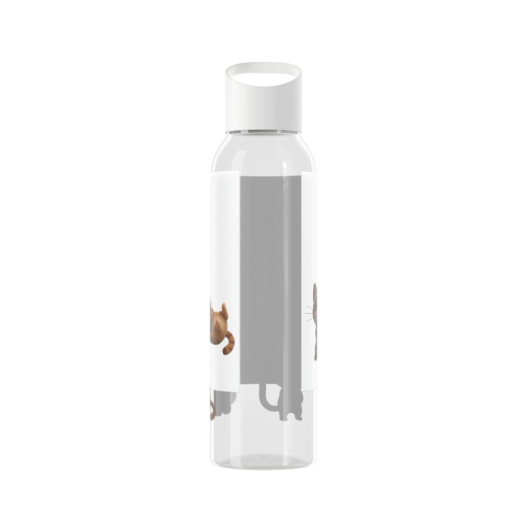 Cute Pet-Themed Water Bottle with Myow-Myow Design, Gift for Cat Lovers, Customizable Drinkware, Gym Essentials, Eco-Friendly Hydration