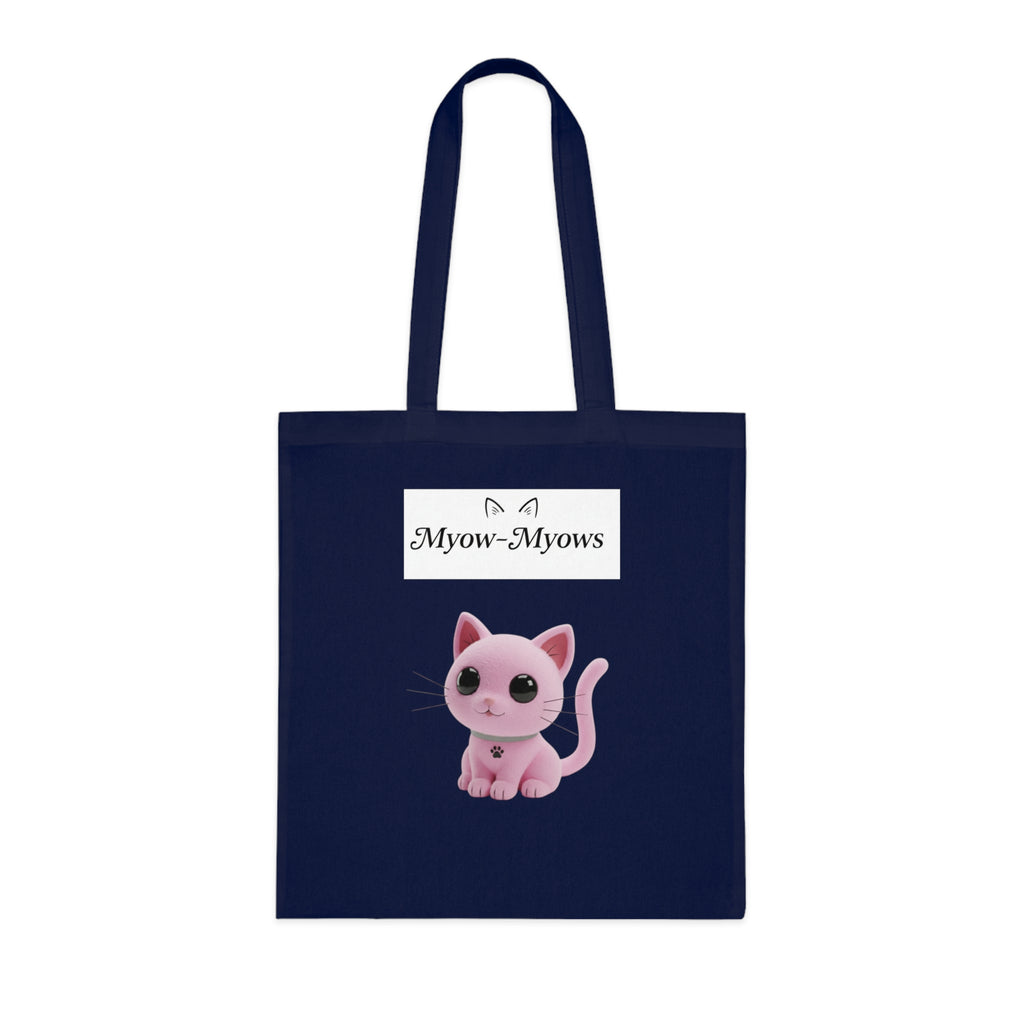 Cute Cat Graphic Cotton Tote Bag | Eco-Friendly Animal Lover Gift, Reusable Shopping Bag, Stylish Grocery Tote, Pet Owner Accessory