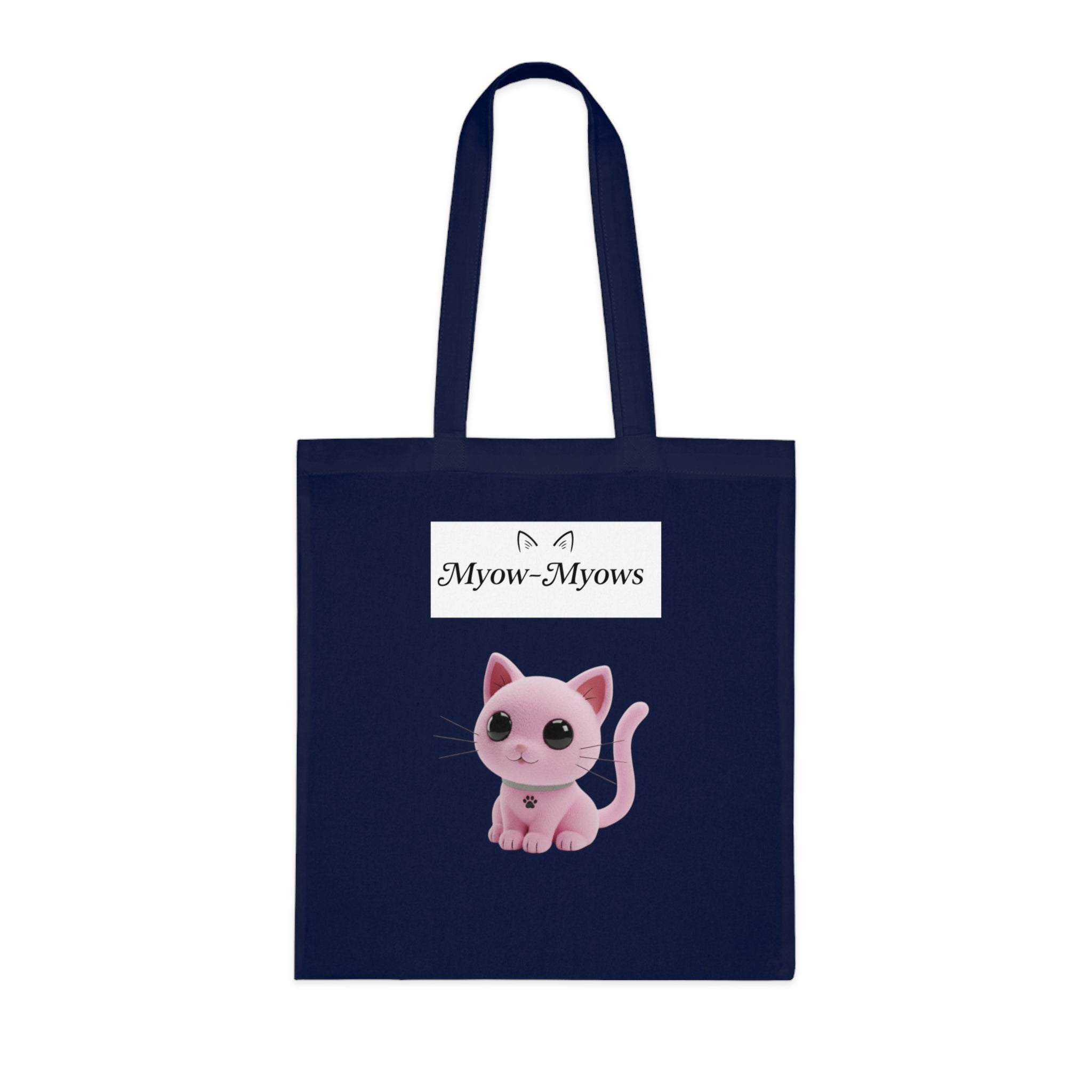 Cute Cat Graphic Cotton Tote Bag | Eco-Friendly Animal Lover Gift, Reusable Shopping Bag, Stylish Grocery Tote, Pet Owner Accessory