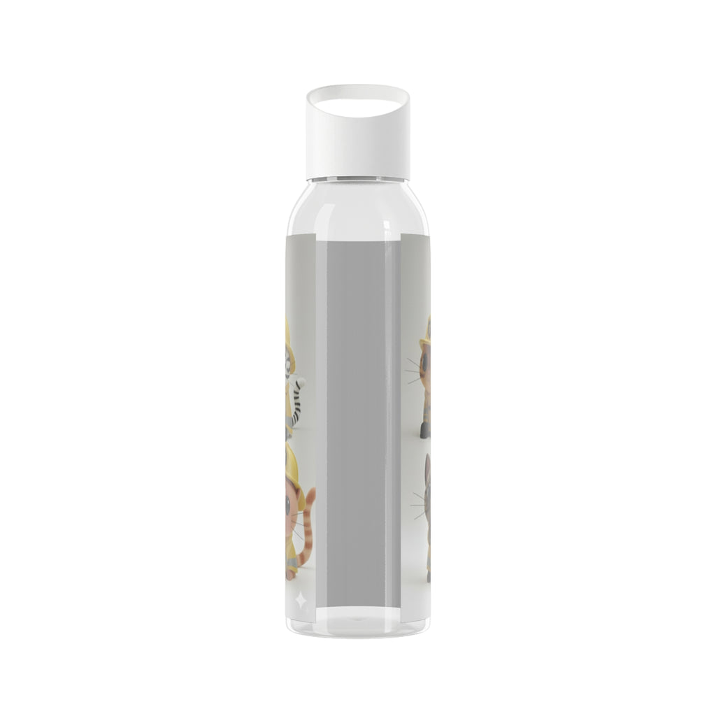 Cute Pet-Themed Water Bottle with Myow-Myow Design, Gift for Cat Lovers, Customizable Drinkware, Gym Essentials, Eco-Friendly Hydration
