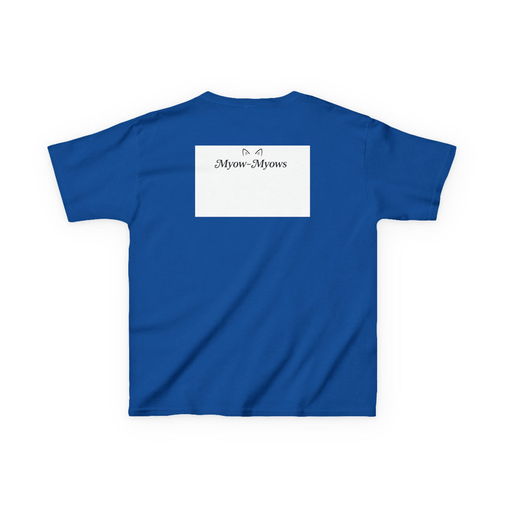 Whimsical Cat Tee for Kids, Fun Animal Shirt, Birthday Gift, Playful Kids Apparel, Pet Lover Tee