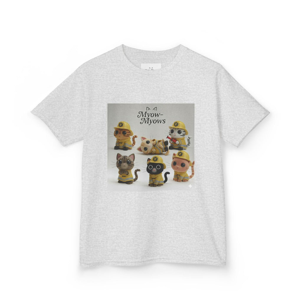 Whimsical Cat Tee for Kids, Fun Animal Shirt, Birthday Gift, Playful Kids Apparel, Pet Lover Tee