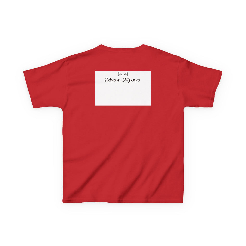 Whimsical Cat Tee for Kids, Fun Animal Shirt, Birthday Gift, Playful Kids Apparel, Pet Lover Tee