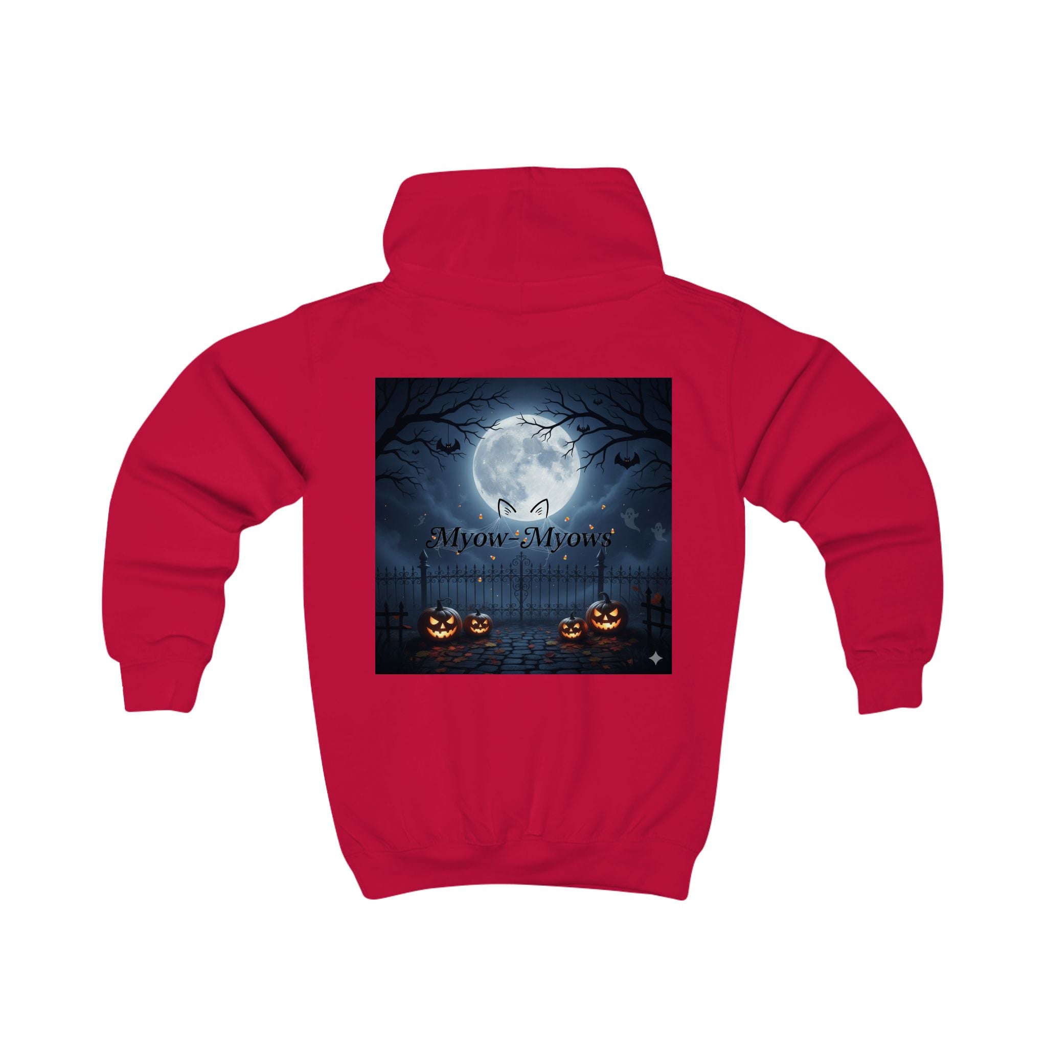 Halloween Kids Hoodie, Spooky Cat Design, Cute Halloween Sweatshirt, Trick or Treat Outfit, Cat Lover Gift, Kids Fall Apparel