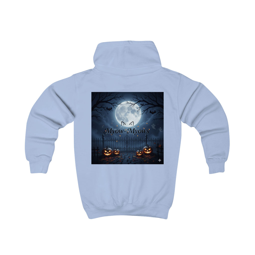 Halloween Kids Hoodie, Spooky Cat Design, Cute Halloween Sweatshirt, Trick or Treat Outfit, Cat Lover Gift, Kids Fall Apparel