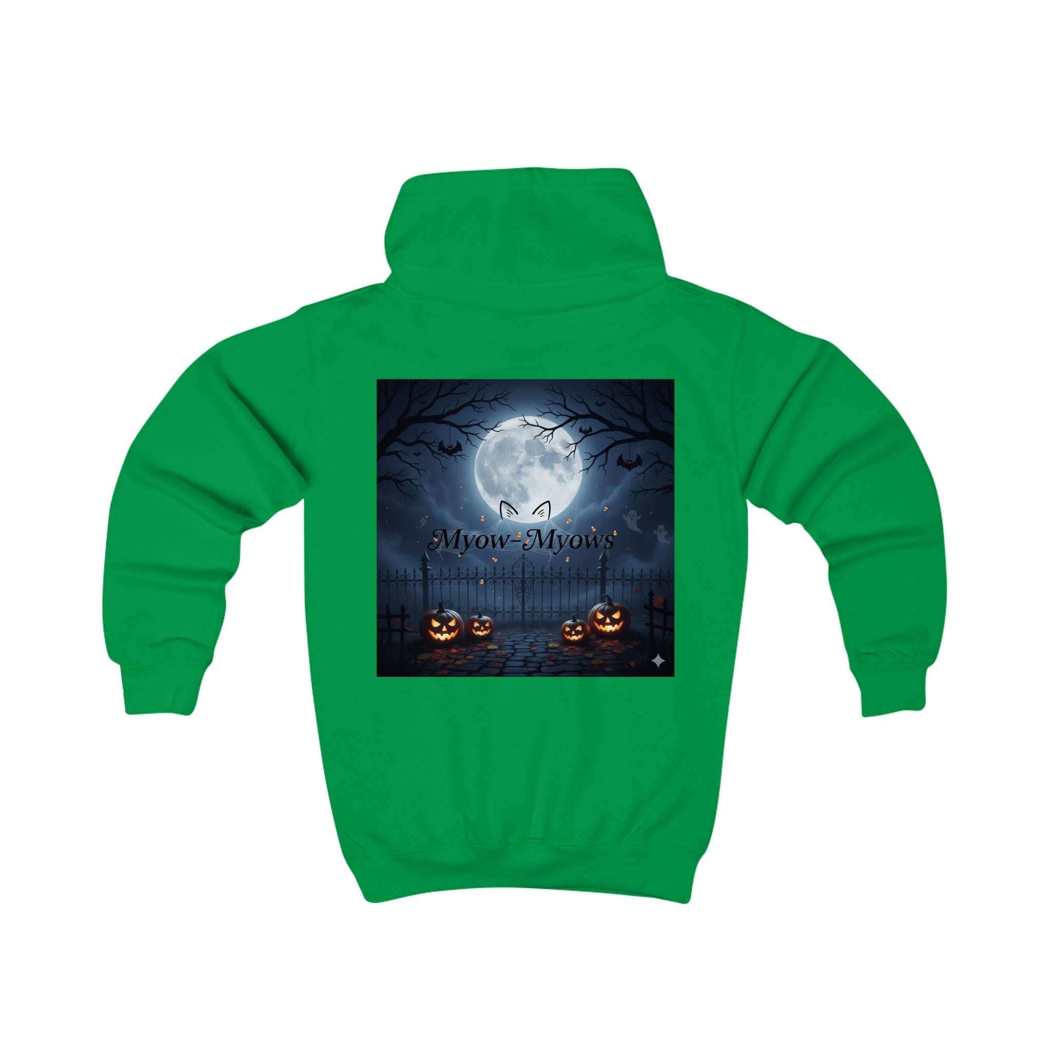 Halloween Kids Hoodie, Spooky Cat Design, Cute Halloween Sweatshirt, Trick or Treat Outfit, Cat Lover Gift, Kids Fall Apparel