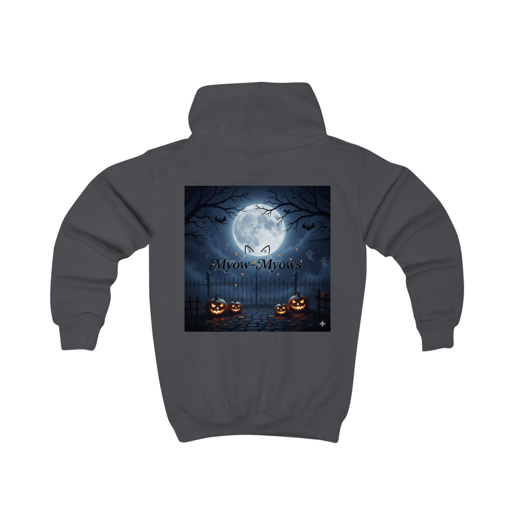 Halloween Kids Hoodie, Spooky Cat Design, Cute Halloween Sweatshirt, Trick or Treat Outfit, Cat Lover Gift, Kids Fall Apparel