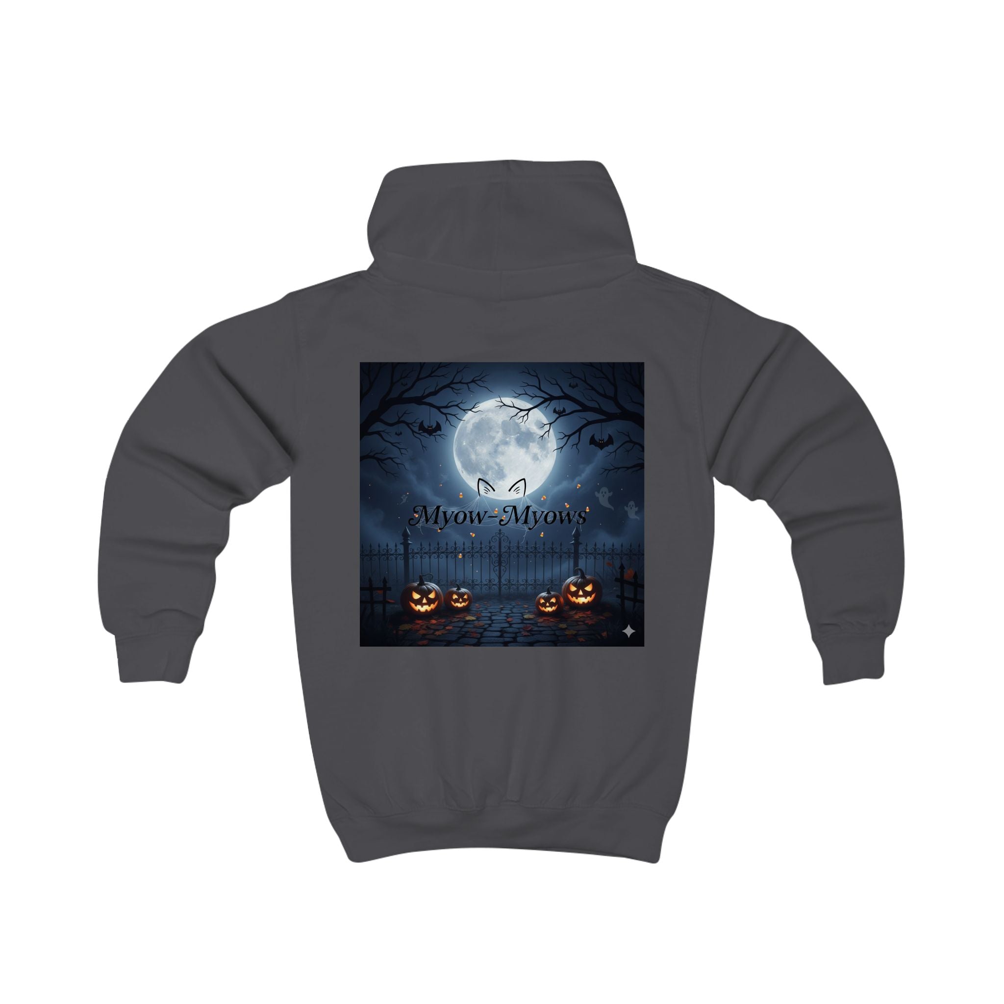 Halloween Kids Hoodie, Spooky Cat Design, Cute Halloween Sweatshirt, Trick or Treat Outfit, Cat Lover Gift, Kids Fall Apparel