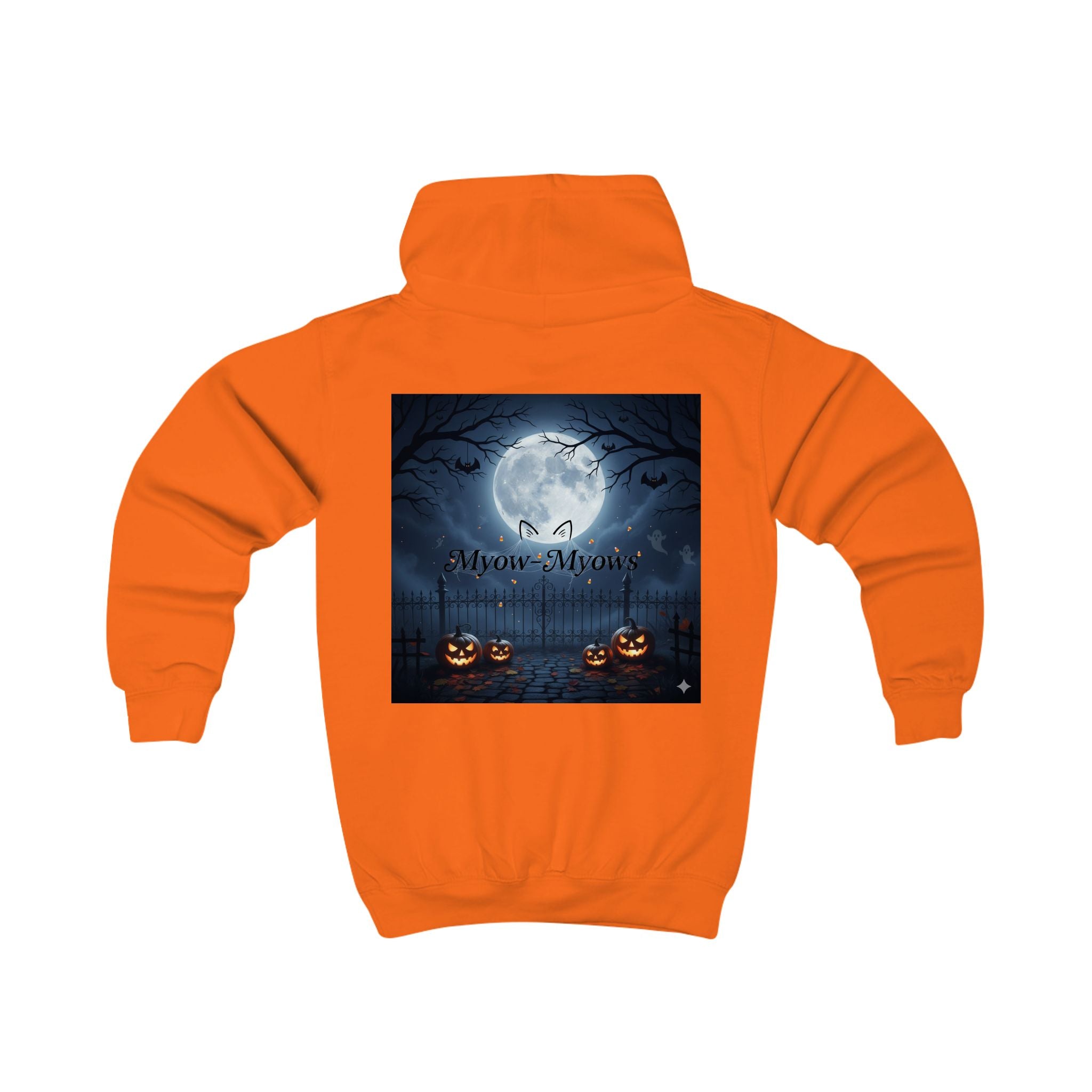 Halloween Kids Hoodie, Spooky Cat Design, Cute Halloween Sweatshirt, Trick or Treat Outfit, Cat Lover Gift, Kids Fall Apparel