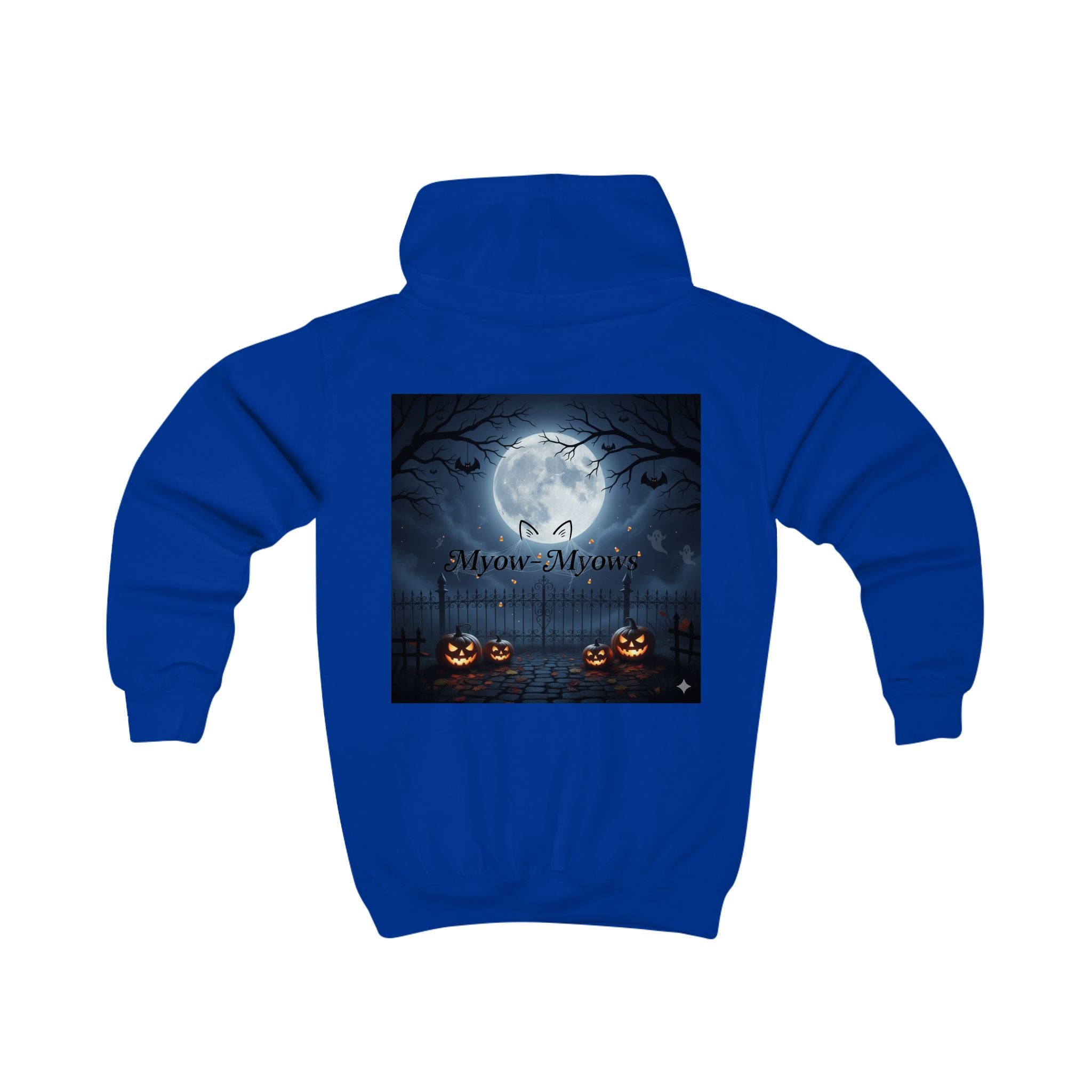 Halloween Kids Hoodie, Spooky Cat Design, Cute Halloween Sweatshirt, Trick or Treat Outfit, Cat Lover Gift, Kids Fall Apparel