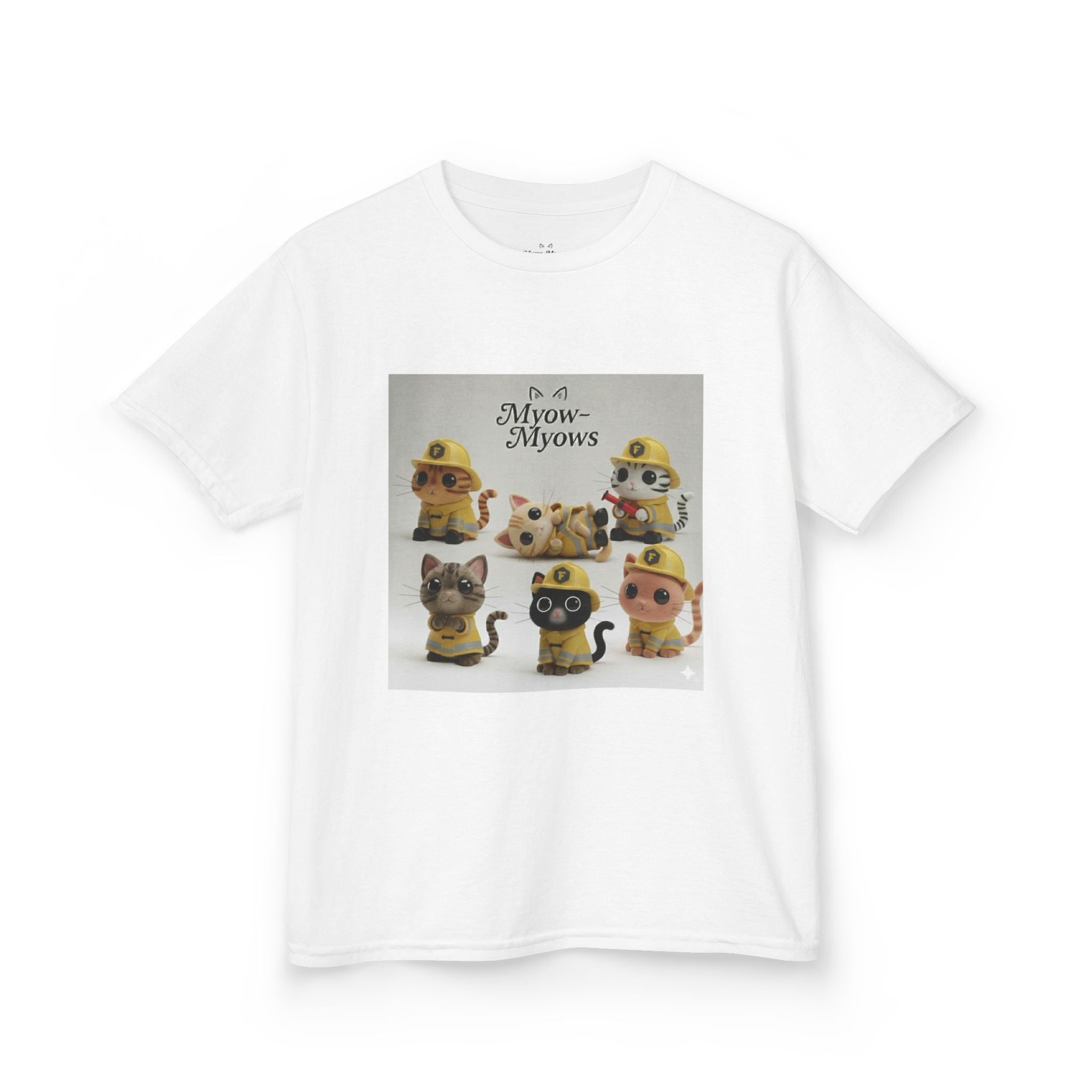 Whimsical Cat Tee for Kids, Fun Animal Shirt, Birthday Gift, Playful Kids Apparel, Pet Lover Tee