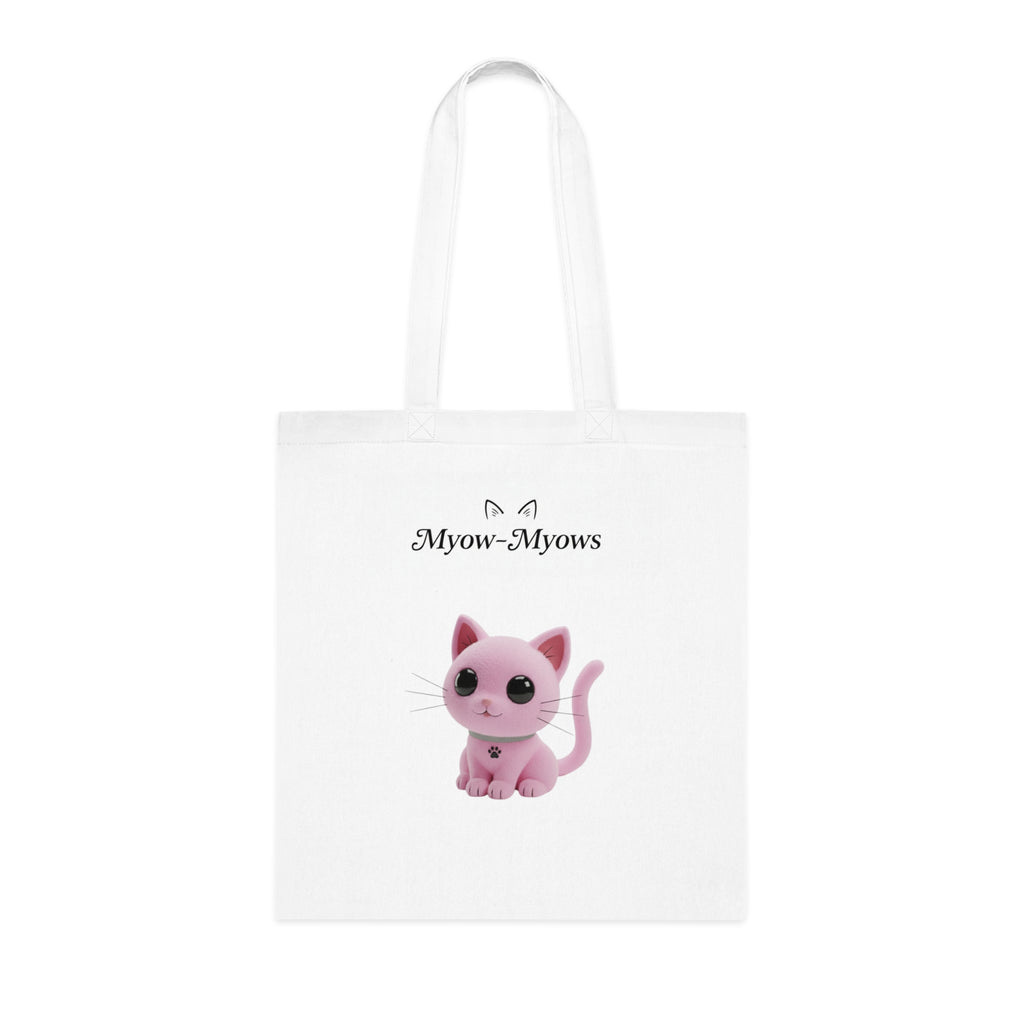 Cute Cat Graphic Cotton Tote Bag | Eco-Friendly Animal Lover Gift, Reusable Shopping Bag, Stylish Grocery Tote, Pet Owner Accessory