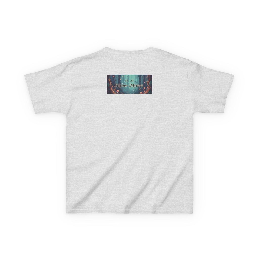 Whimsical Cat Tee for Kids, Fun Animal Shirt, Birthday Gift, Playful Kids Apparel, Pet Lover Tee