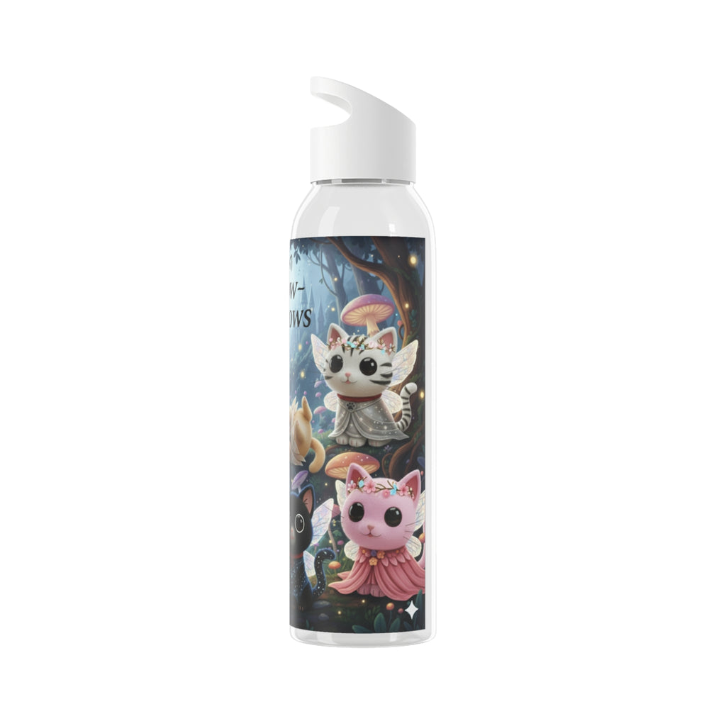Cute Pet-Themed Water Bottle with Myow-Myow Design, Gift for Cat Lovers, Customizable Drinkware, Gym Essentials, Eco-Friendly Hydration