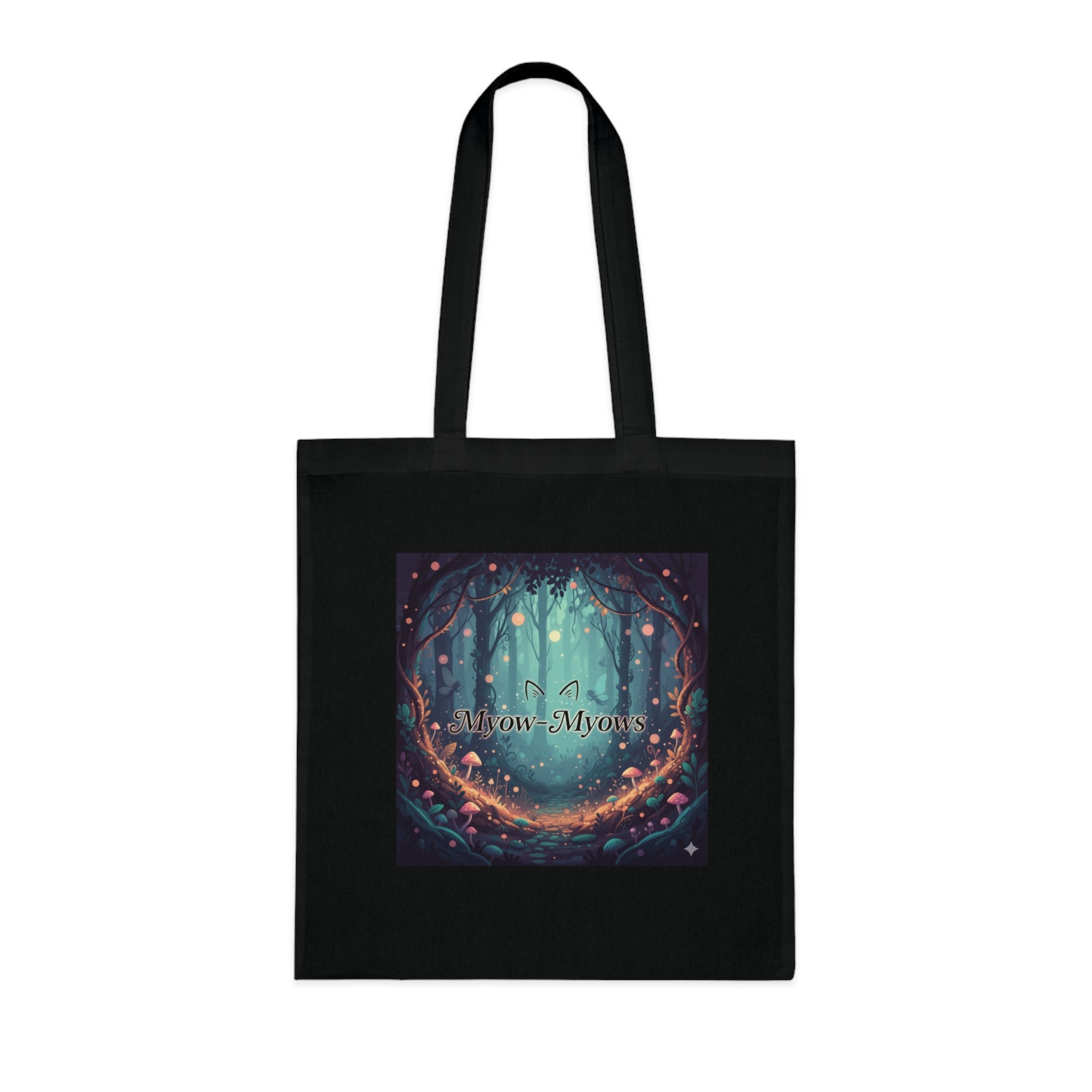 Whimsical Cat-Themed Cotton Tote Bag, Perfect for Cat Lovers, Eco-Friendly Shopping Bag, Gift for Birthdays & Holidays, Mew Mew Design