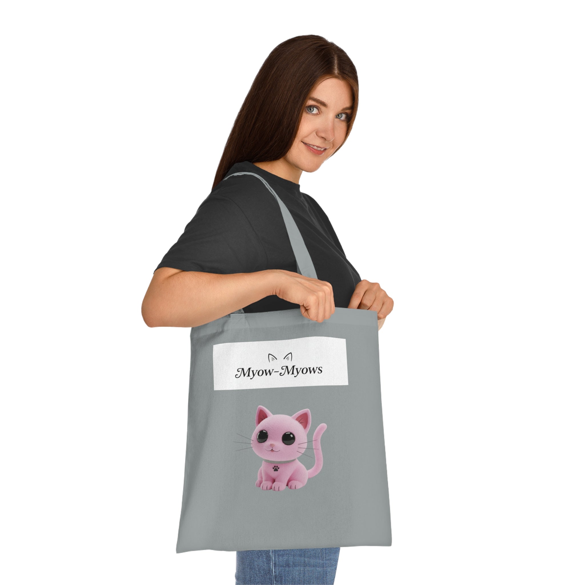Cute Cat Graphic Cotton Tote Bag | Eco-Friendly Animal Lover Gift, Reusable Shopping Bag, Stylish Grocery Tote, Pet Owner Accessory