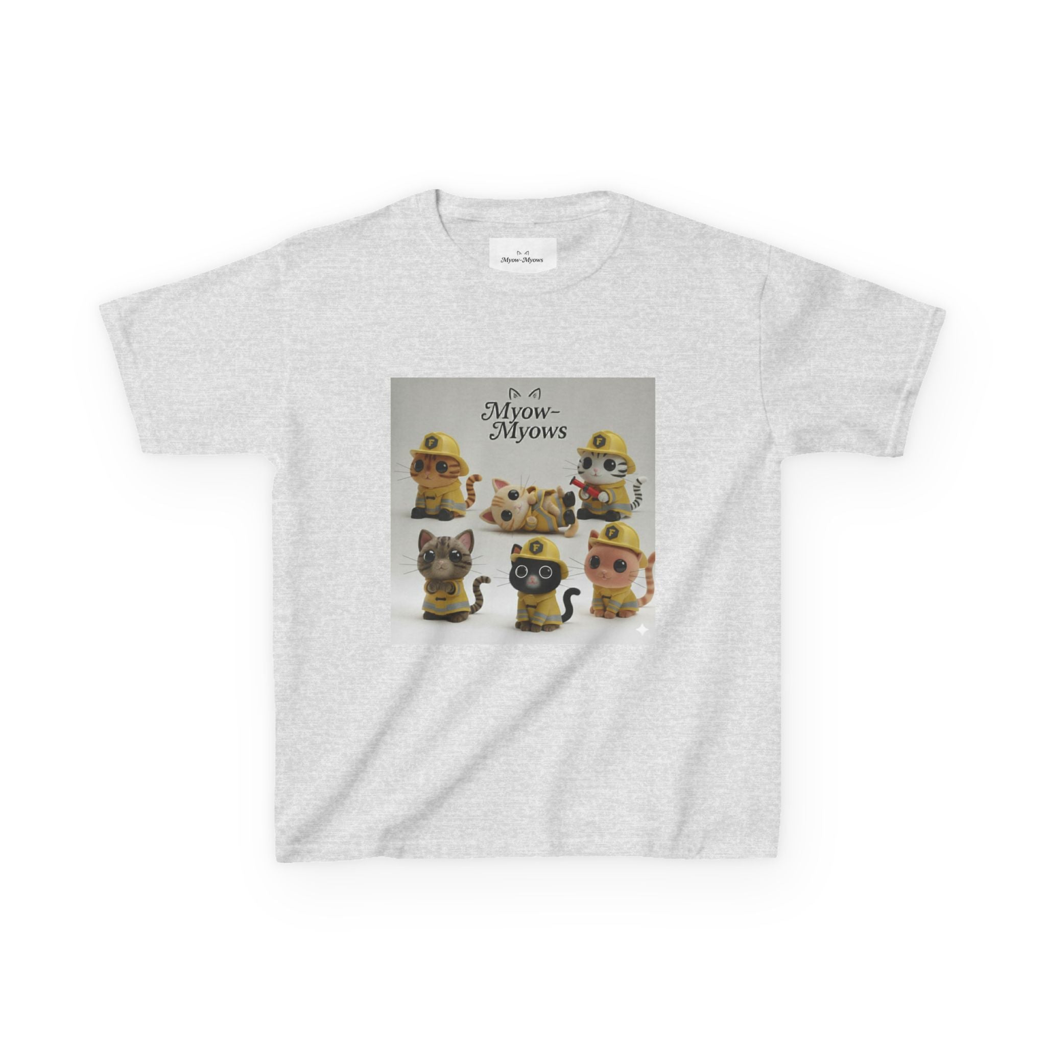 Whimsical Cat Tee for Kids, Fun Animal Shirt, Birthday Gift, Playful Kids Apparel, Pet Lover Tee