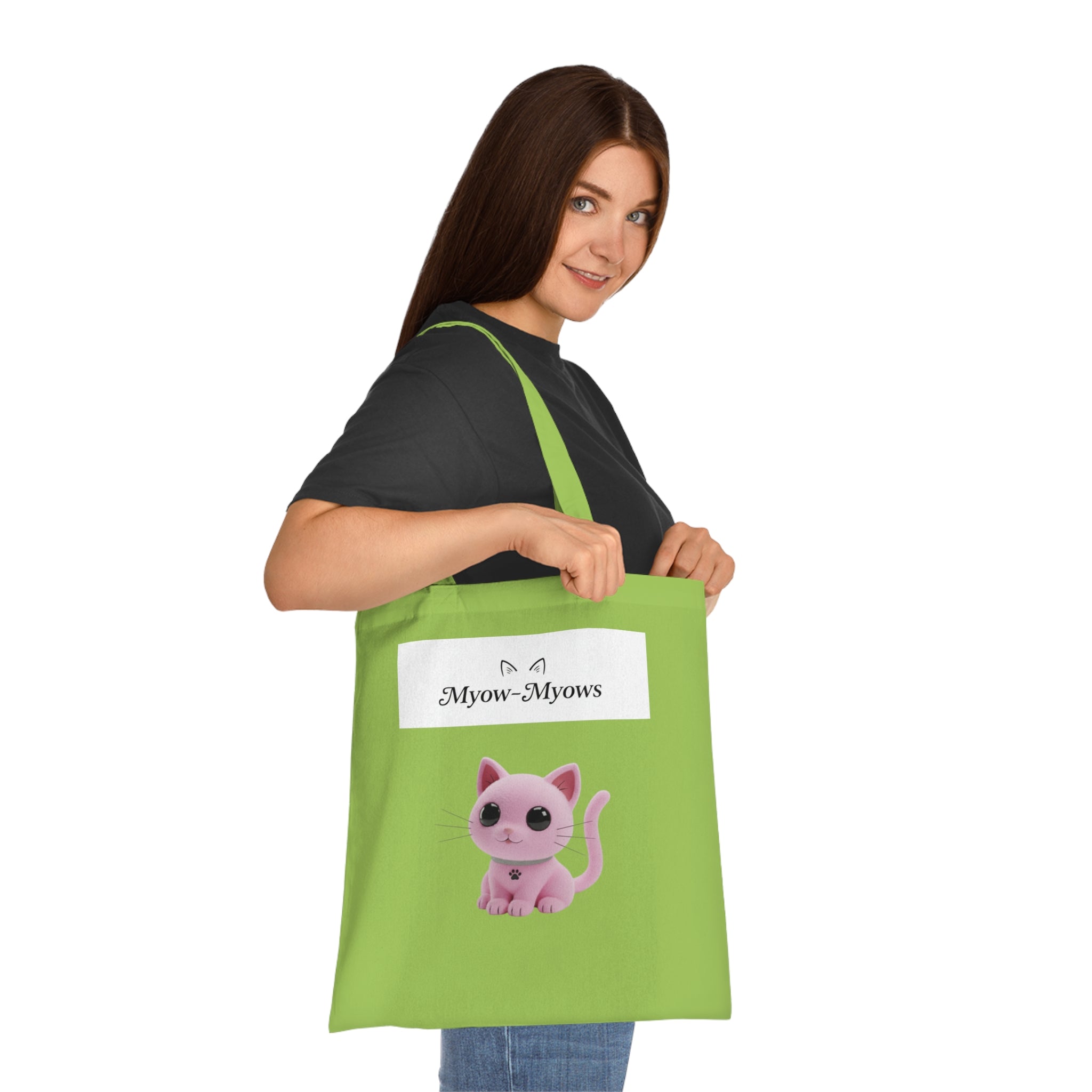 Cute Cat Graphic Cotton Tote Bag | Eco-Friendly Animal Lover Gift, Reusable Shopping Bag, Stylish Grocery Tote, Pet Owner Accessory