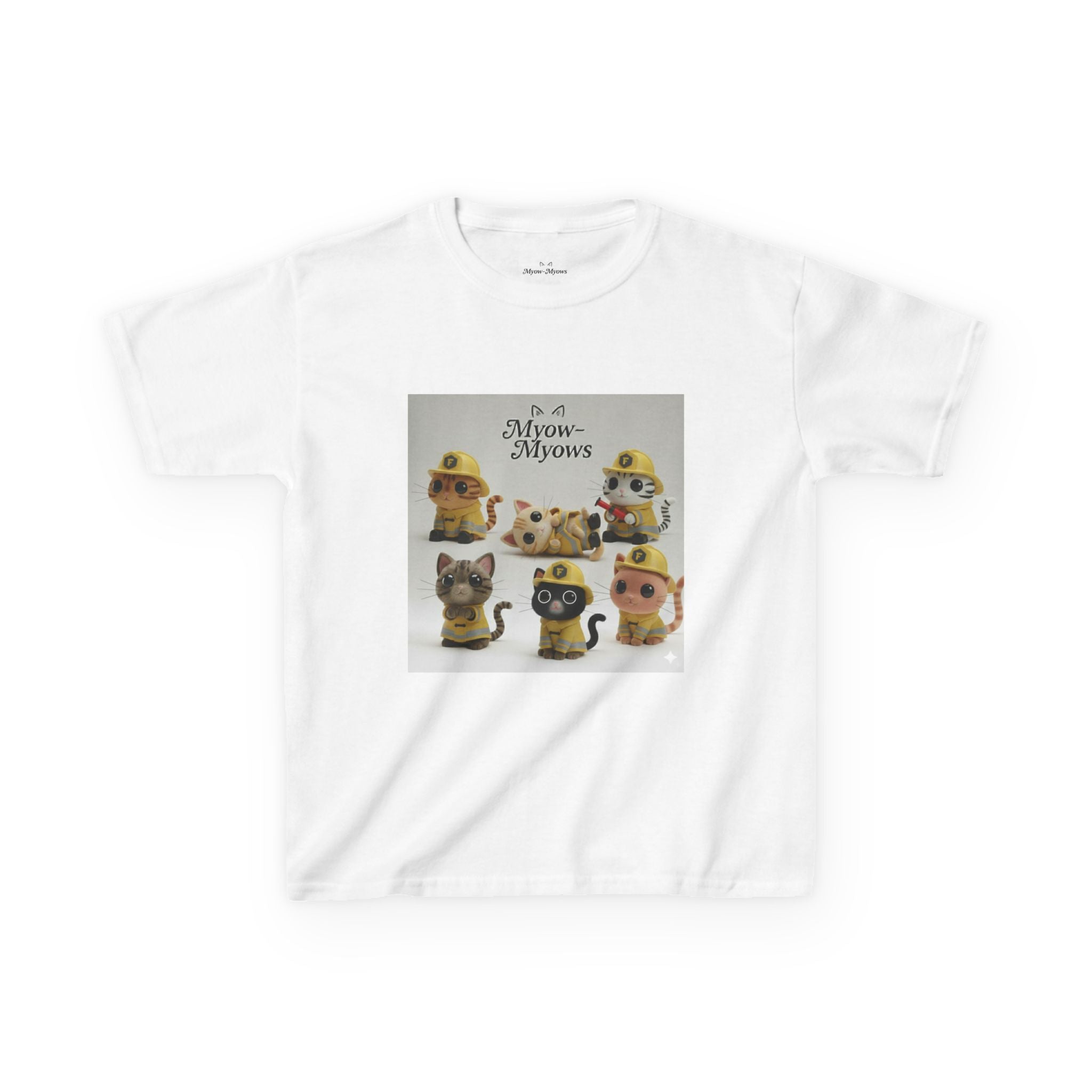 Whimsical Cat Tee for Kids, Fun Animal Shirt, Birthday Gift, Playful Kids Apparel, Pet Lover Tee