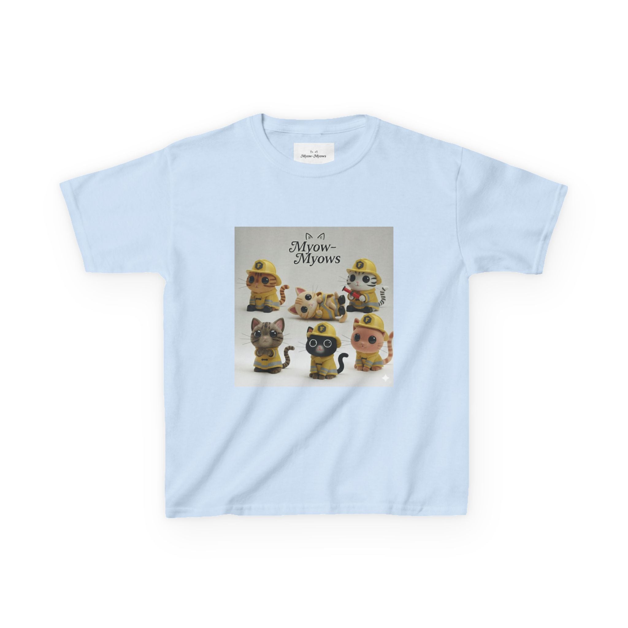 Whimsical Cat Tee for Kids, Fun Animal Shirt, Birthday Gift, Playful Kids Apparel, Pet Lover Tee