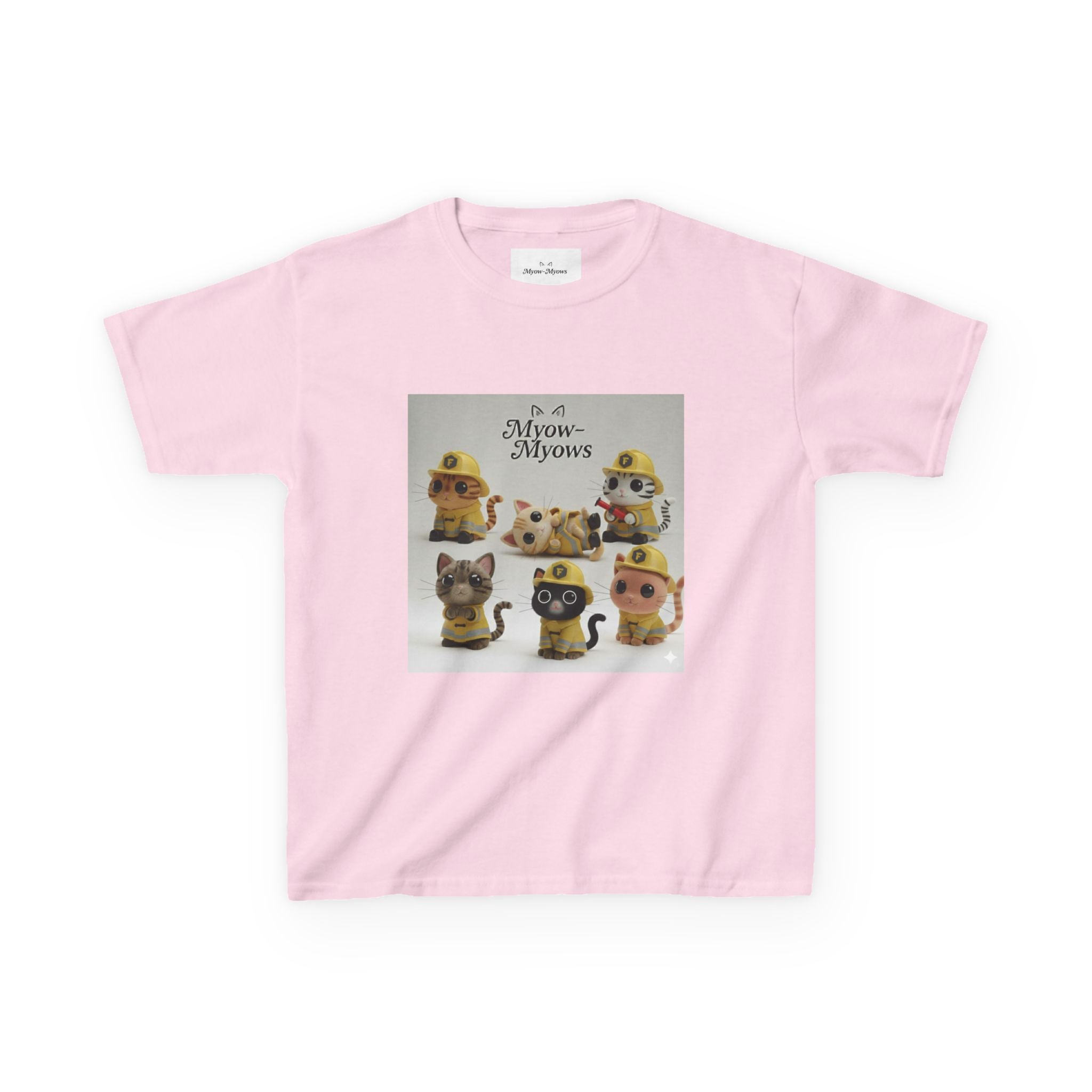 Whimsical Cat Tee for Kids, Fun Animal Shirt, Birthday Gift, Playful Kids Apparel, Pet Lover Tee