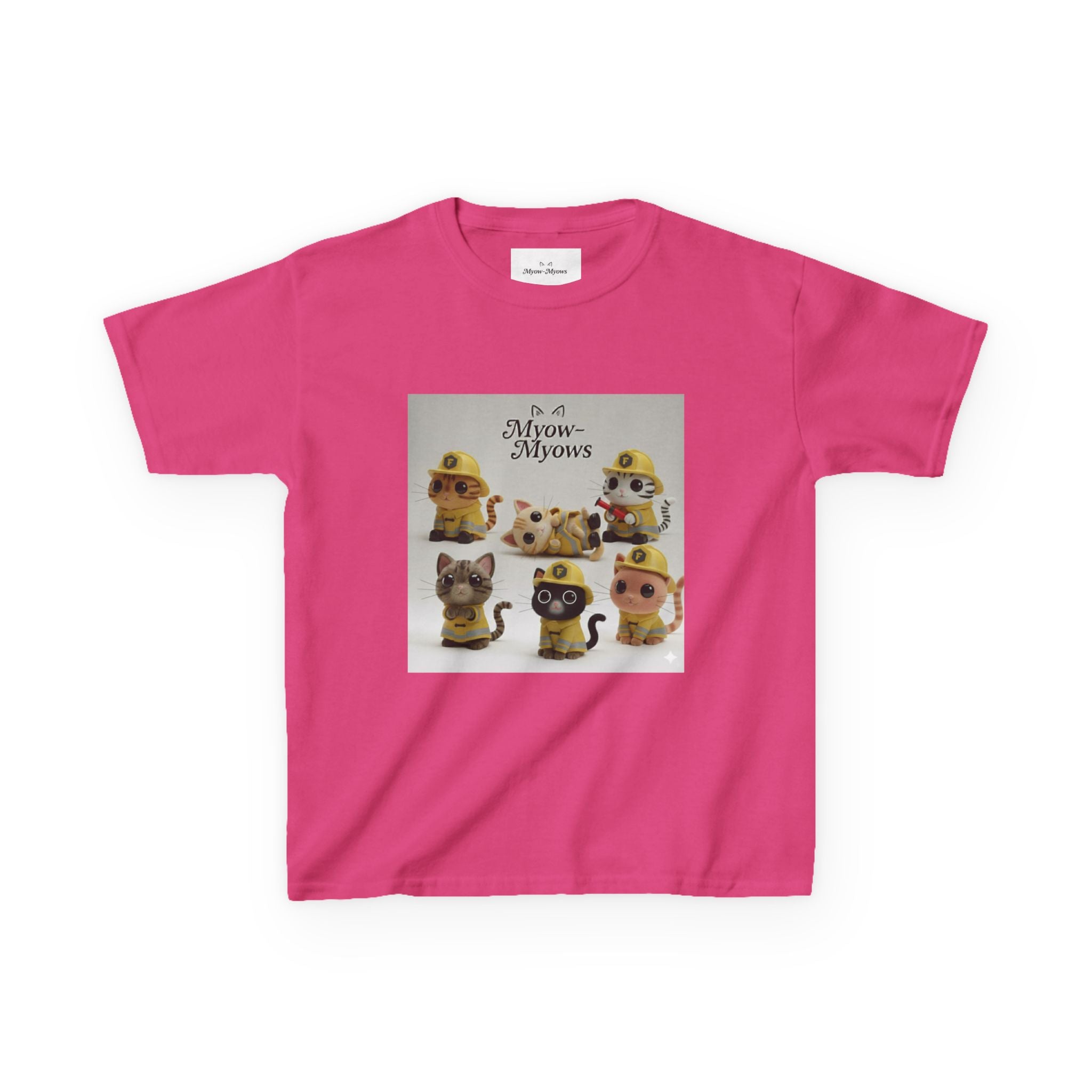Whimsical Cat Tee for Kids, Fun Animal Shirt, Birthday Gift, Playful Kids Apparel, Pet Lover Tee